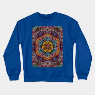 Hexagram Perplexagram Kaleidoscopic Mandala Crewneck Sweatshirt